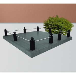 Ограда со вставками ГН7